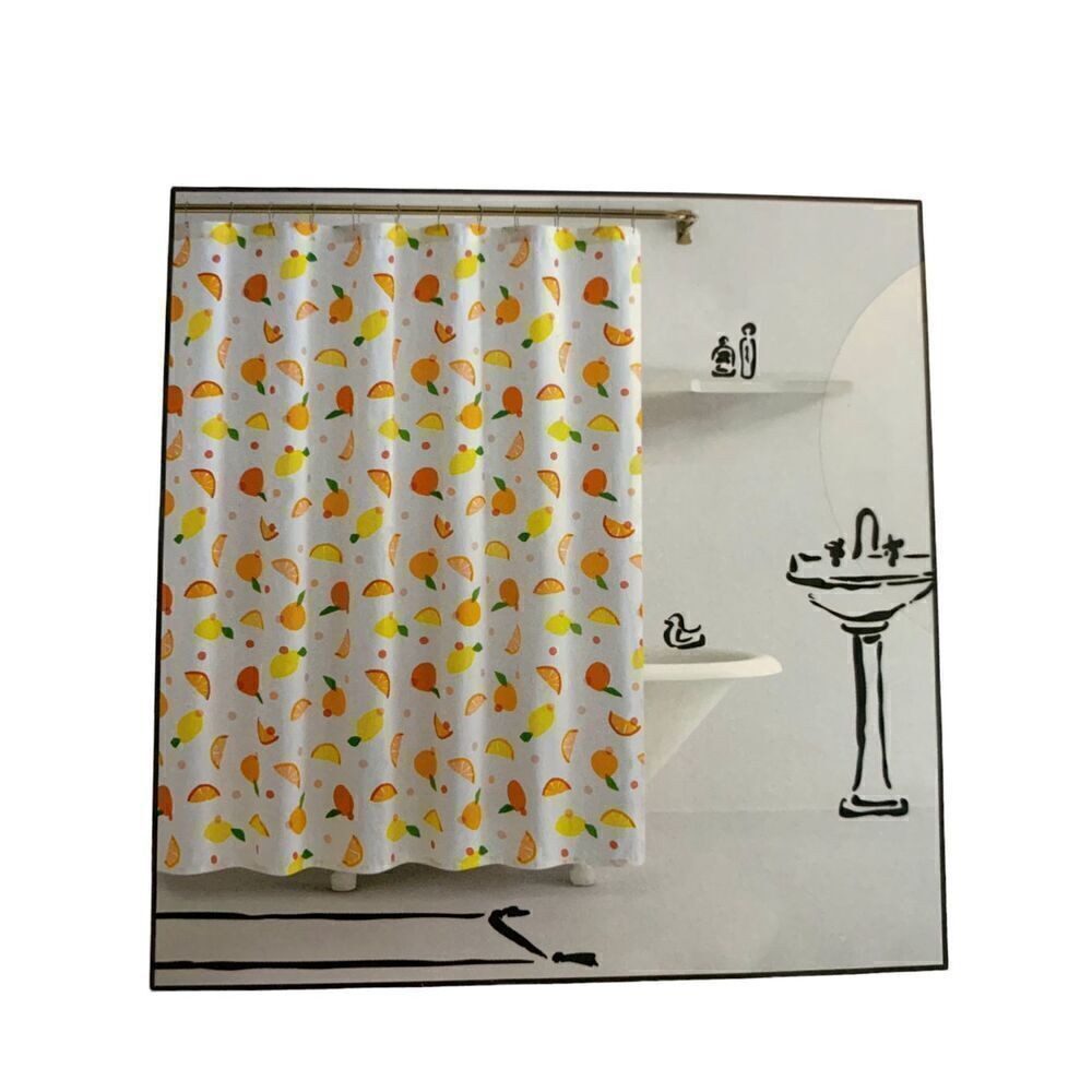 The Kate Spade Citrus Dot Shower Curtains